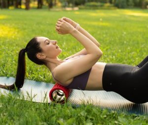 depositphotos 574393298 stock photo girl outdoors park goes sports 1