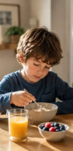 petit dejeuner équilibré pour mon enfant