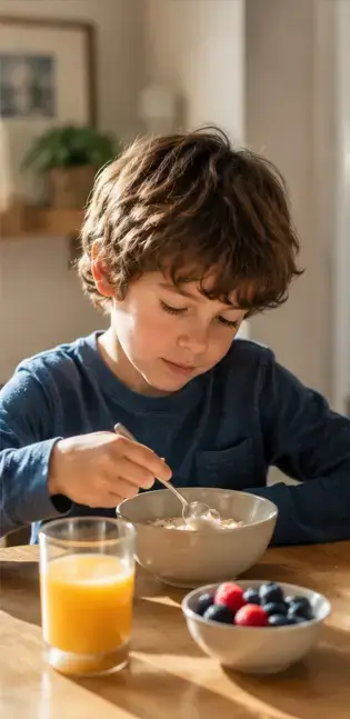 petit dejeuner équilibré pour mon enfant
