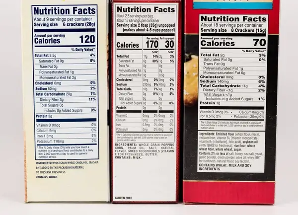 depositphotos 256942832 stock photo printed nutrition facts on cardboard