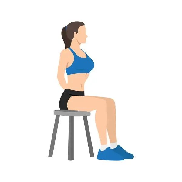 woman doing seated self athlete